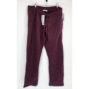 Threads 4 Thought Men's XXL Burgundy Red Kevin Peached Eco Fleece Pants NWT
